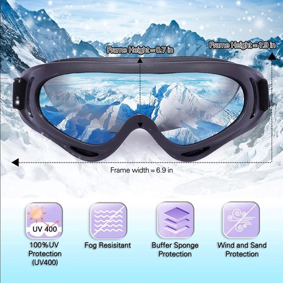 ⛷⛷2-Pack Snow Ski Goggles, Snowboard Goggles - Picture 2 of 8